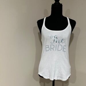 *BETSEY JOHNSON* White 'The Bride' Tank Top Size Medium